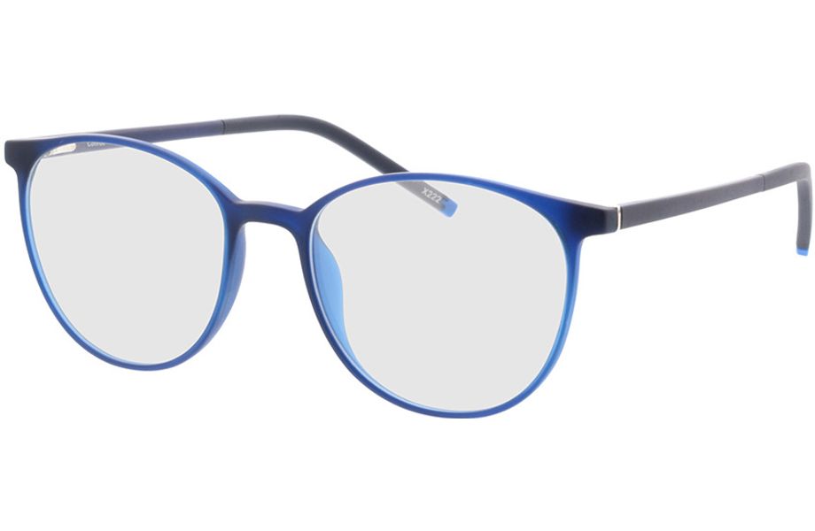 Conroe - matt blau Blaulichtfilter-Brille, Vollrand, Rund