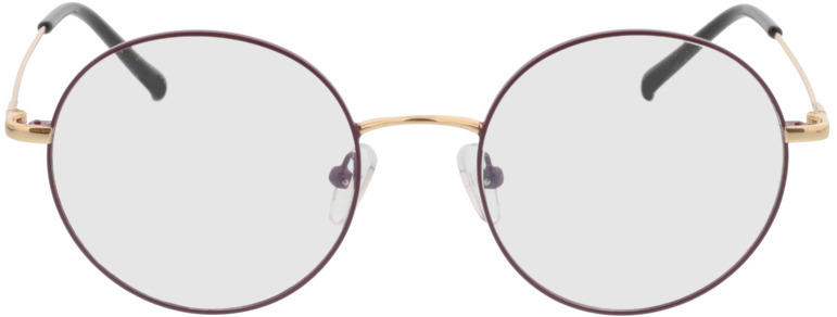 Picture of glasses model Circle purple/gold in angle 0