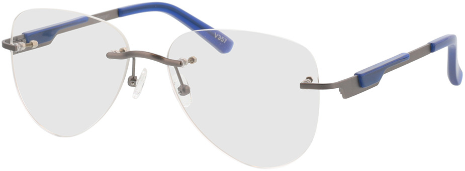 Rahmenlose transparente Sonnenbrille quadratische Brille Mode Sonnenschutz YRDE