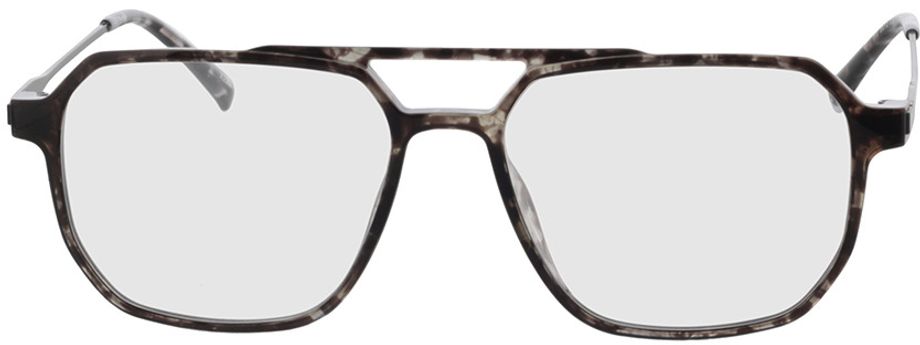 Picture of glasses model Brady grijs-gevlekt/mat zwart in angle 0