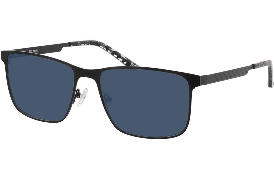 Aprilia - schwarz Sonnenbrille mit Sehstärke, Vollrand, Eckig