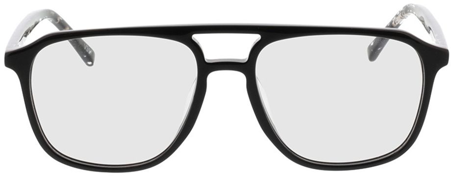 Picture of glasses model Costa Zwart/gefleckt Zwart transparant in angle 0