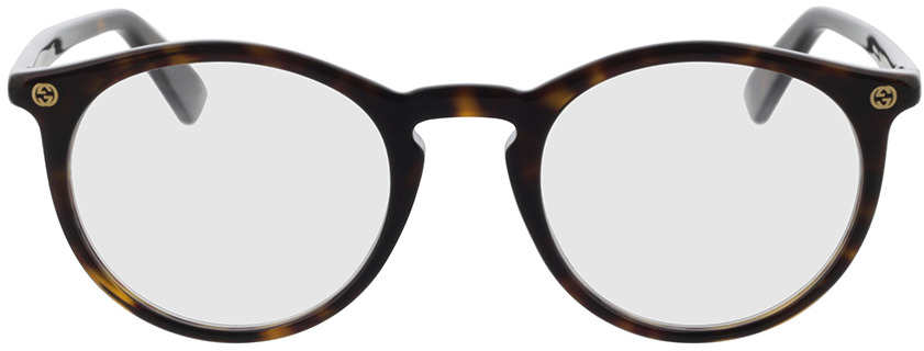 Picture of glasses model Gucci GG0121O-002 49-21 in angle 0