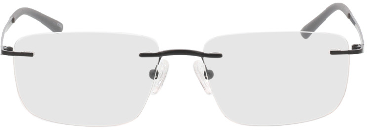 Picture of glasses model Livius-matt schwarz in angle 0