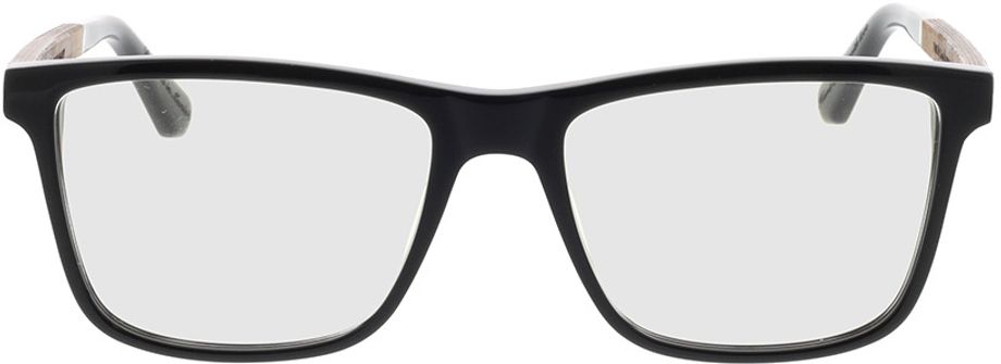 Picture of glasses model Wood Fellas Optical Wildenwart curled/black 56-18 in angle 0