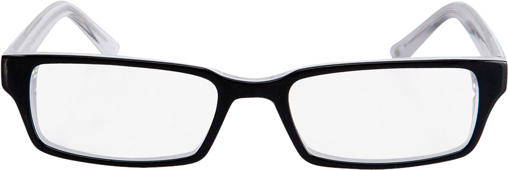 Picture of glasses model Capuno black/white in angle 0