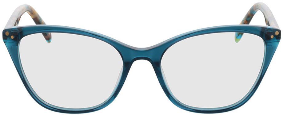 Picture of glasses model Megan - blau transparent/havanna in angle 0