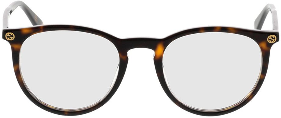 Picture of glasses model Gucci GG0027O-002 50-20 in angle 0