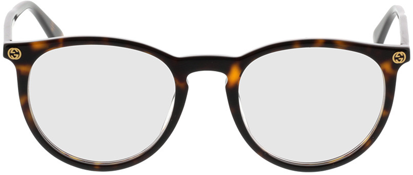 Picture of glasses model Gucci GG0027O-002 50-20 in angle 0