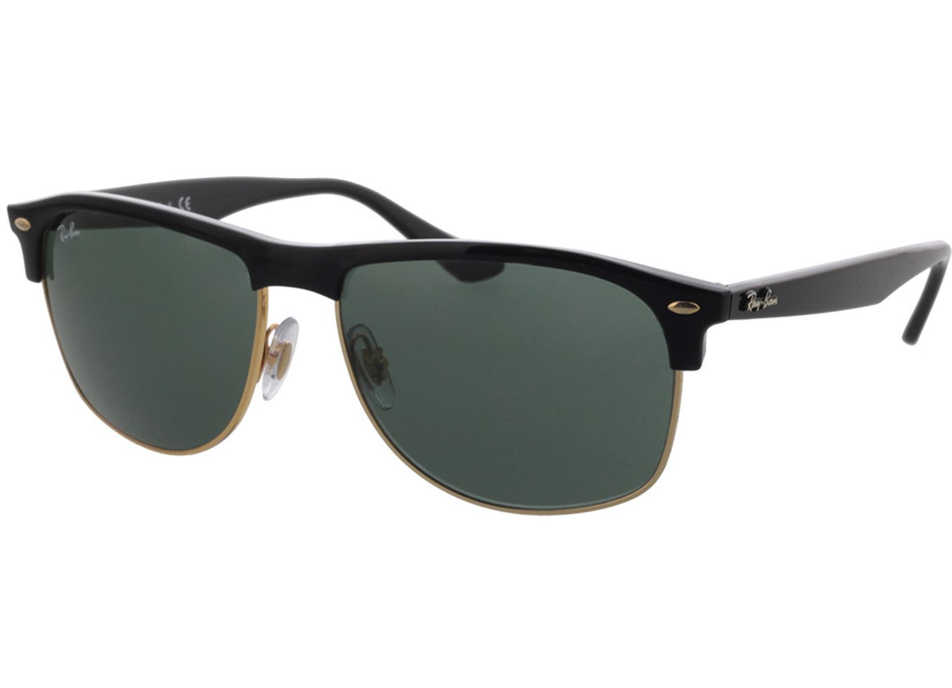 Ray-Ban RB4342 601/71 Black/Dark Green Rectangle Sunglasses