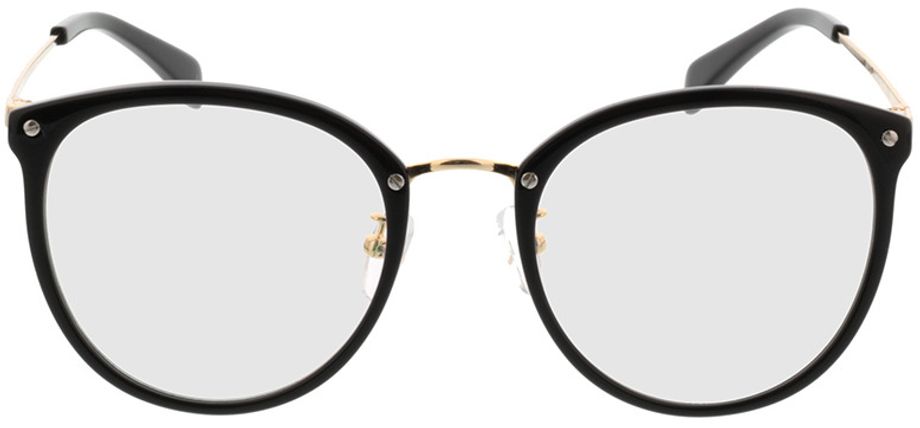 Picture of glasses model Charlotte preto/dourado in angle 0