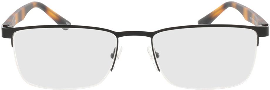 Picture of glasses model Naxos-mate preto/castanho-mosqueado in angle 0