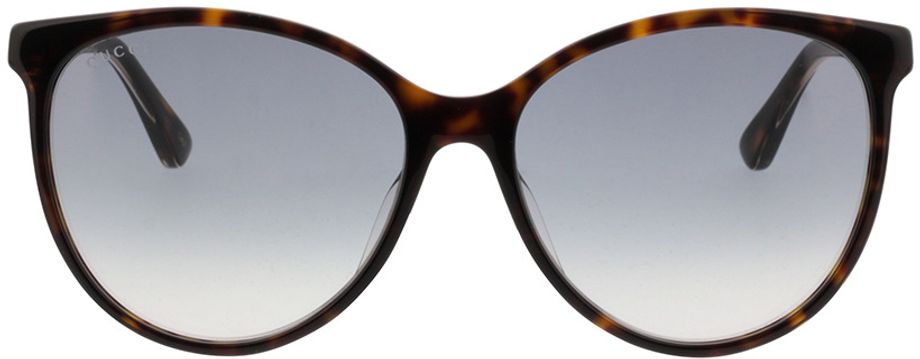 Picture of glasses model Gucci GG0377SK-002 57-16 in angle 0