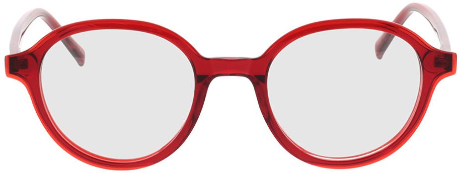Picture of glasses model Vasio-rouge-transparent in angle 0