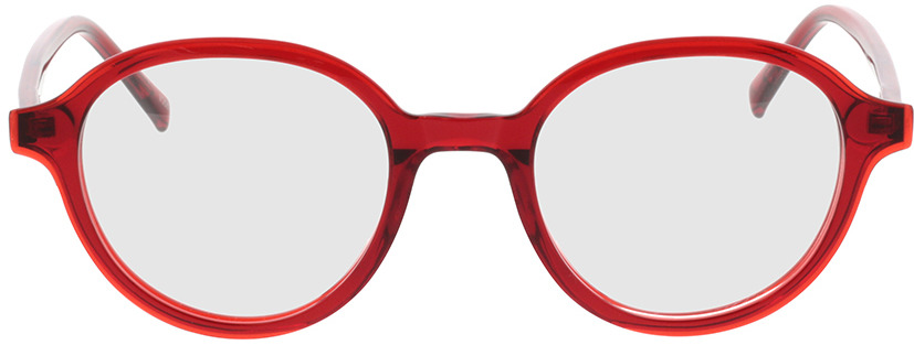 Picture of glasses model Vasio-vermelho-transparente in angle 0