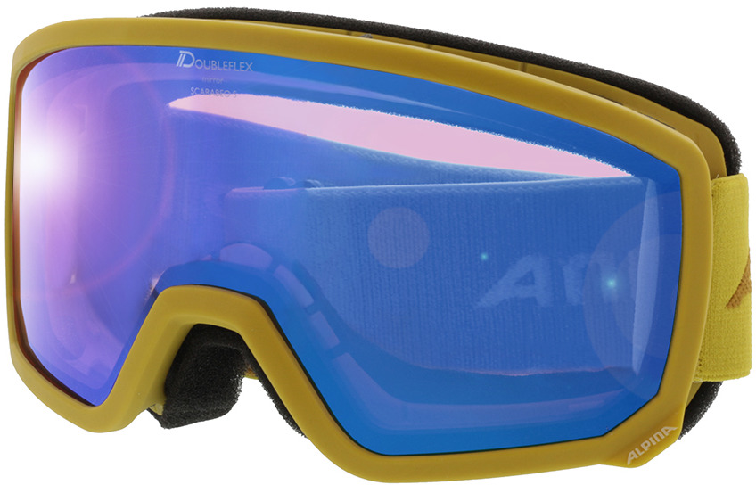 Picture of glasses model Alpina Skibrille SCARABEO S HM curry MIRROR blue
