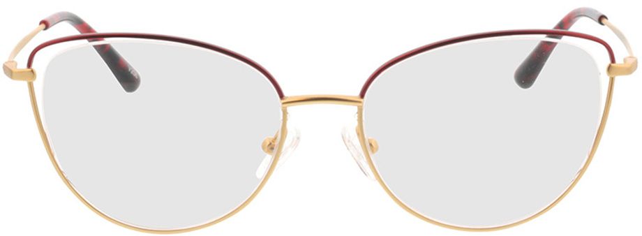 Picture of glasses model Juna Goud/rood in angle 0
