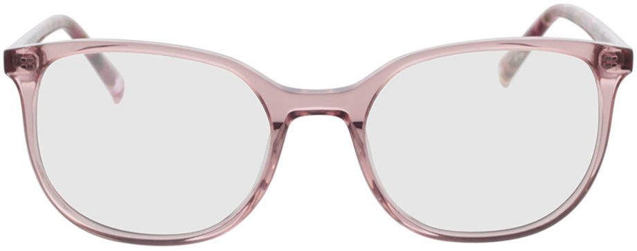 Picture of glasses model Colima-pink-transparent in angle 0
