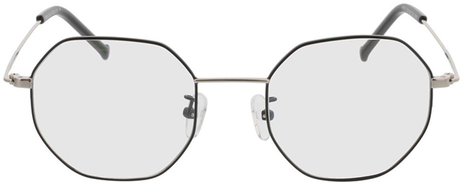 Picture of glasses model Lennox-noir/argenté in angle 0