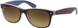 Picture of glasses model Ray-Ban New Wayfarer RB2132 618985 55-18