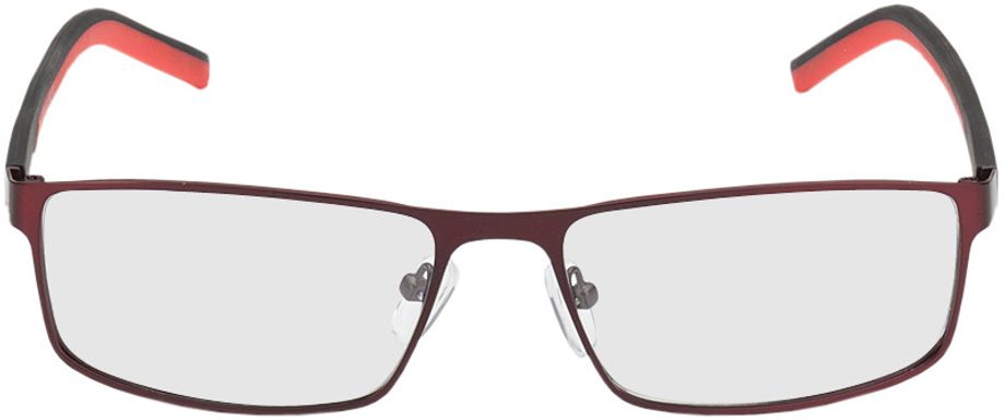 Picture of glasses model Lissabon - rot/schwarz in angle 0
