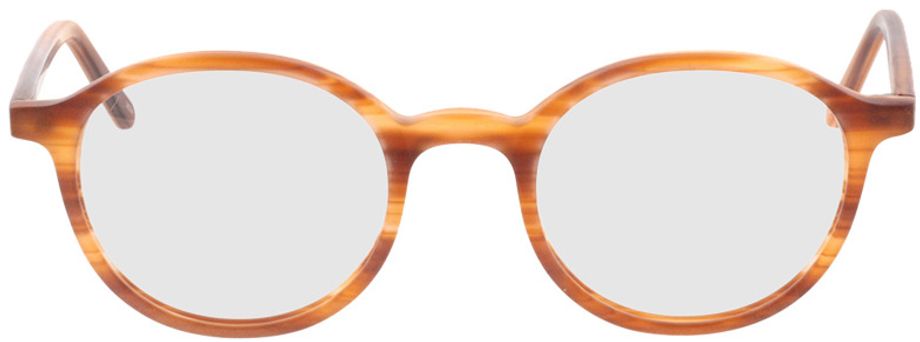 Picture of glasses model Ascra Mat oranje horn in angle 0