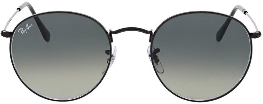 Picture of glasses model Ray-Ban Round Metal RB3447N 002/71 53-21 in angle 0