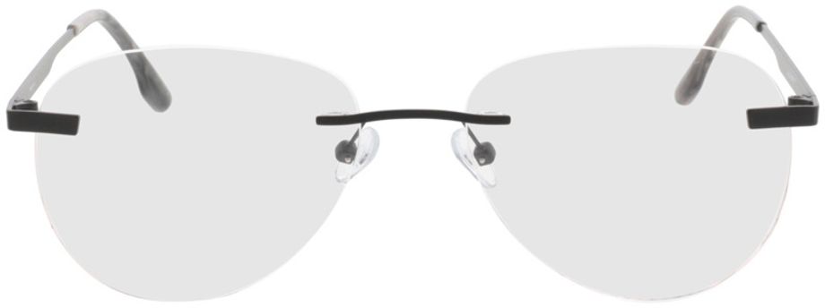 Picture of glasses model Nova-mate preto in angle 0