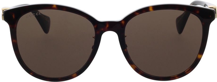 Picture of glasses model Gucci GG1180SK-004 56-20 in angle 0