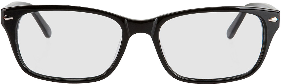 Picture of glasses model Santos zwart in angle 0