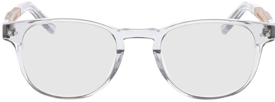 Picture of glasses model Optical Bogenhausen Premium walnut/grey 47-21 in angle 0