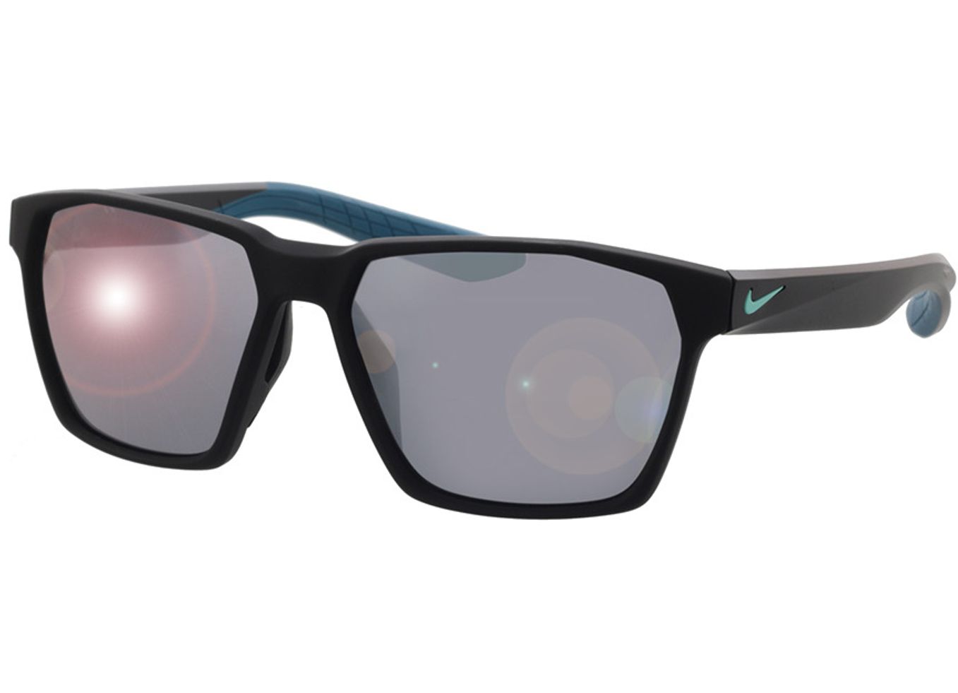 Nike MAVERICK S DJ0790 010 55-15 Sonnenbrille ohne Sehstärke, Damen/Herren, Vollrand, Eckig