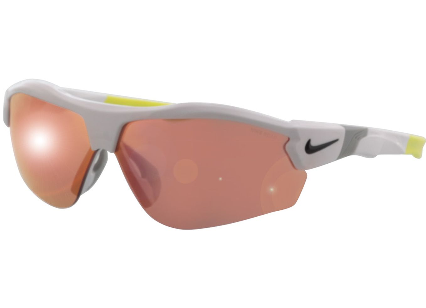 Nike SHOW X3 E DJ2032 100 72-09 Sonnenbrille ohne Sehstärke, Herren, Halbrand, Rechteckig