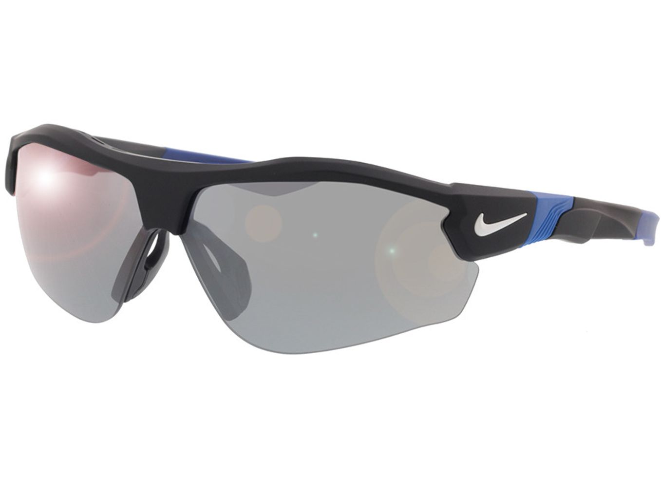 Nike SHOW X3 DJ2036 010 72-9 Sonnenbrille ohne Sehstärke, Herren, Halbrand, Rechteckig