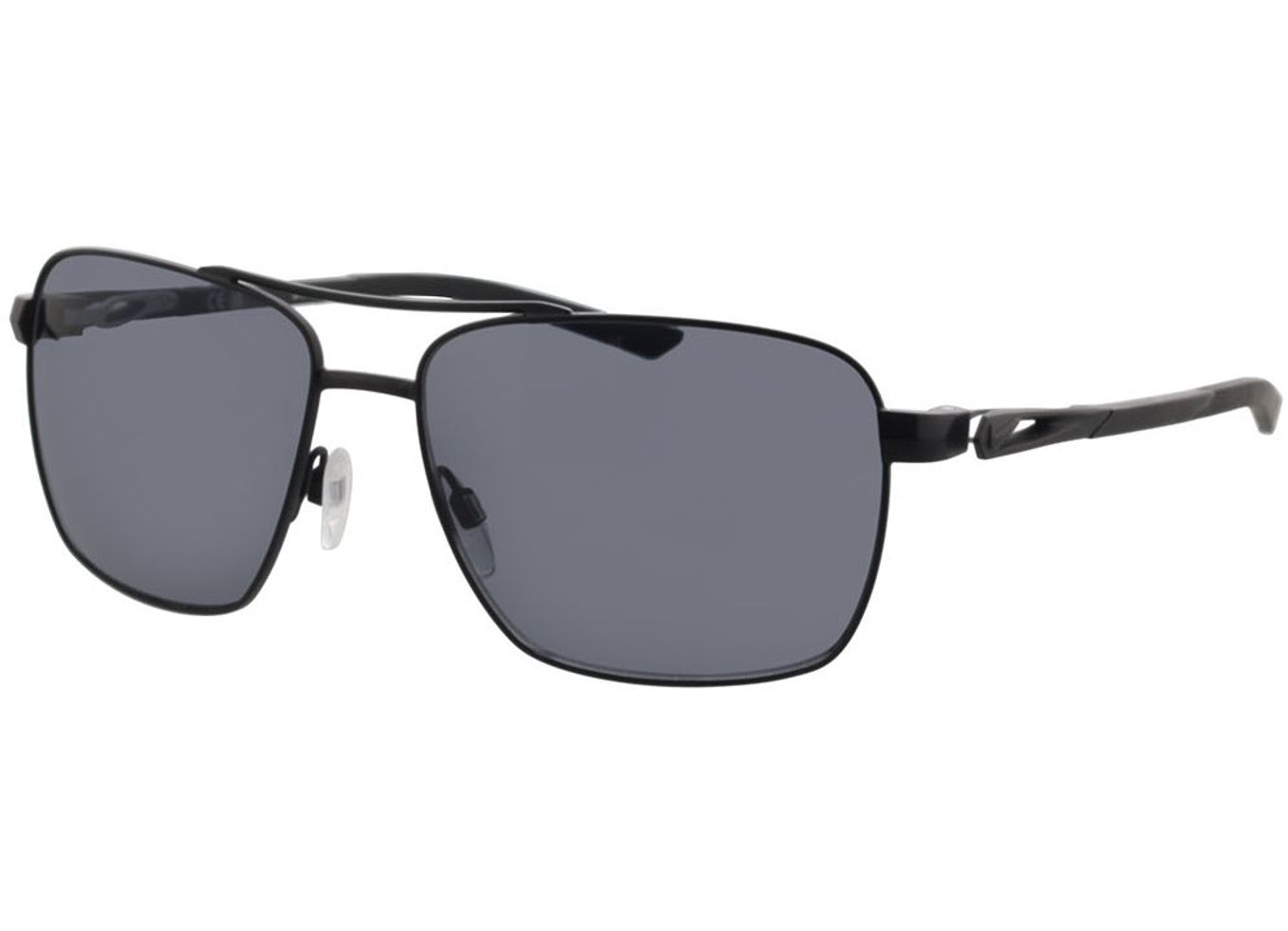 Nike CLUB PREMIER DQ0798 010 58-15 Sonnenbrille ohne Sehstärke, Damen/Herren, Vollrand, Eckig