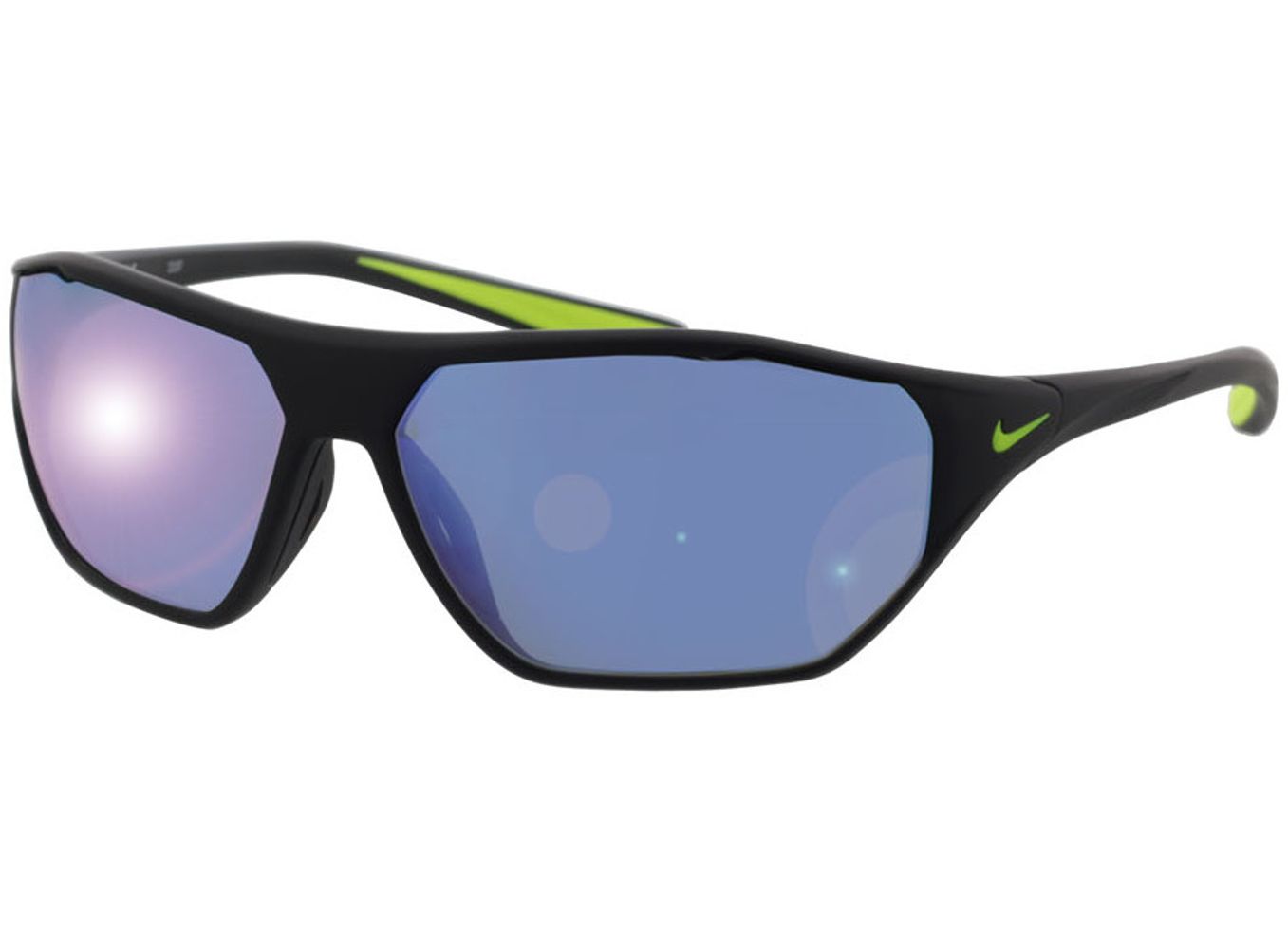 Nike AERO DRIFT M DQ0997 012 65-14 Sonnenbrille ohne Sehstärke, Damen/Herren, Vollrand, Rechteckig