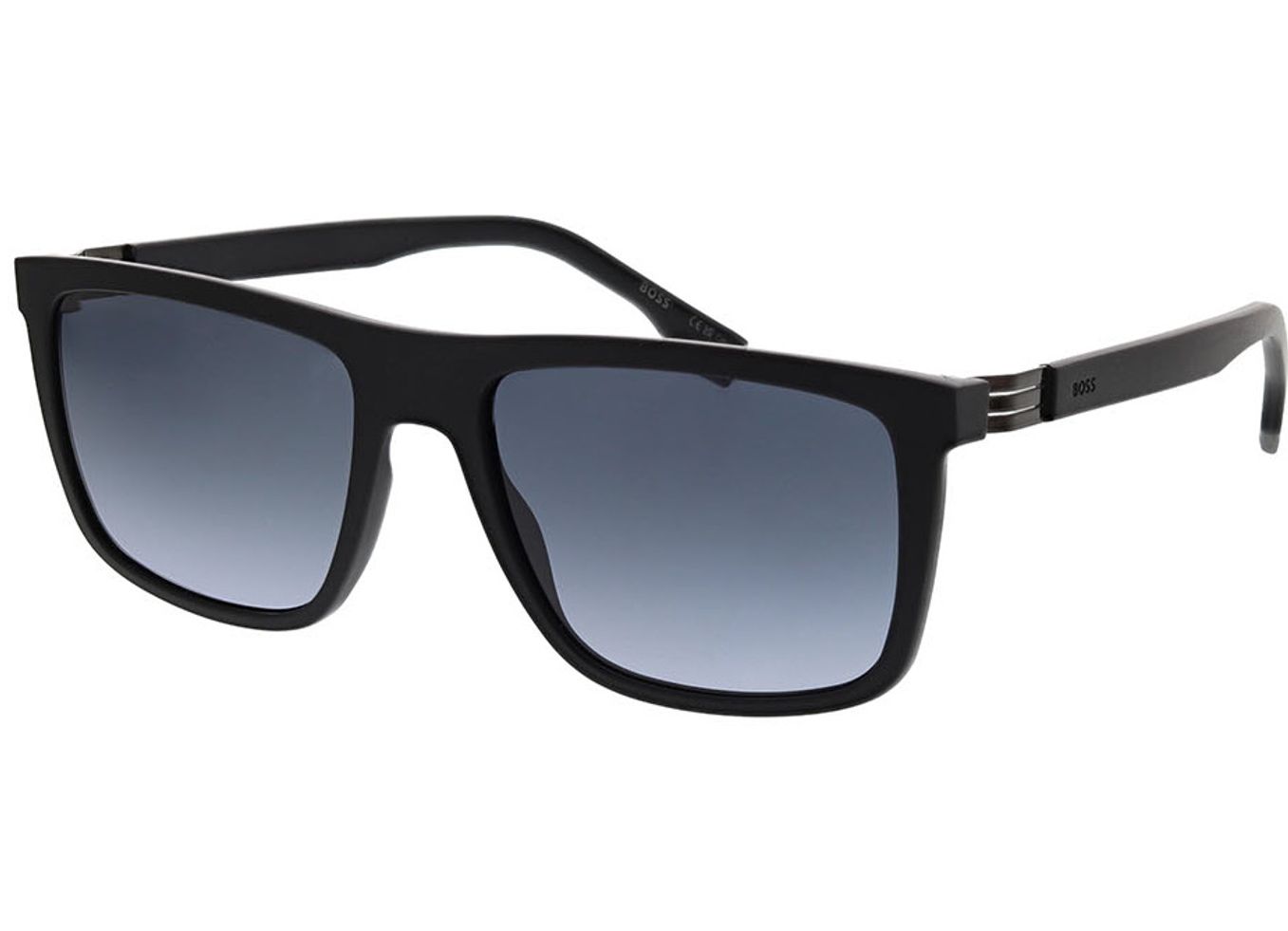 Boss BOSS 1699/S 003 56-18 Sonnenbrille ohne Sehstärke, Herren, Vollrand, Rechteckig