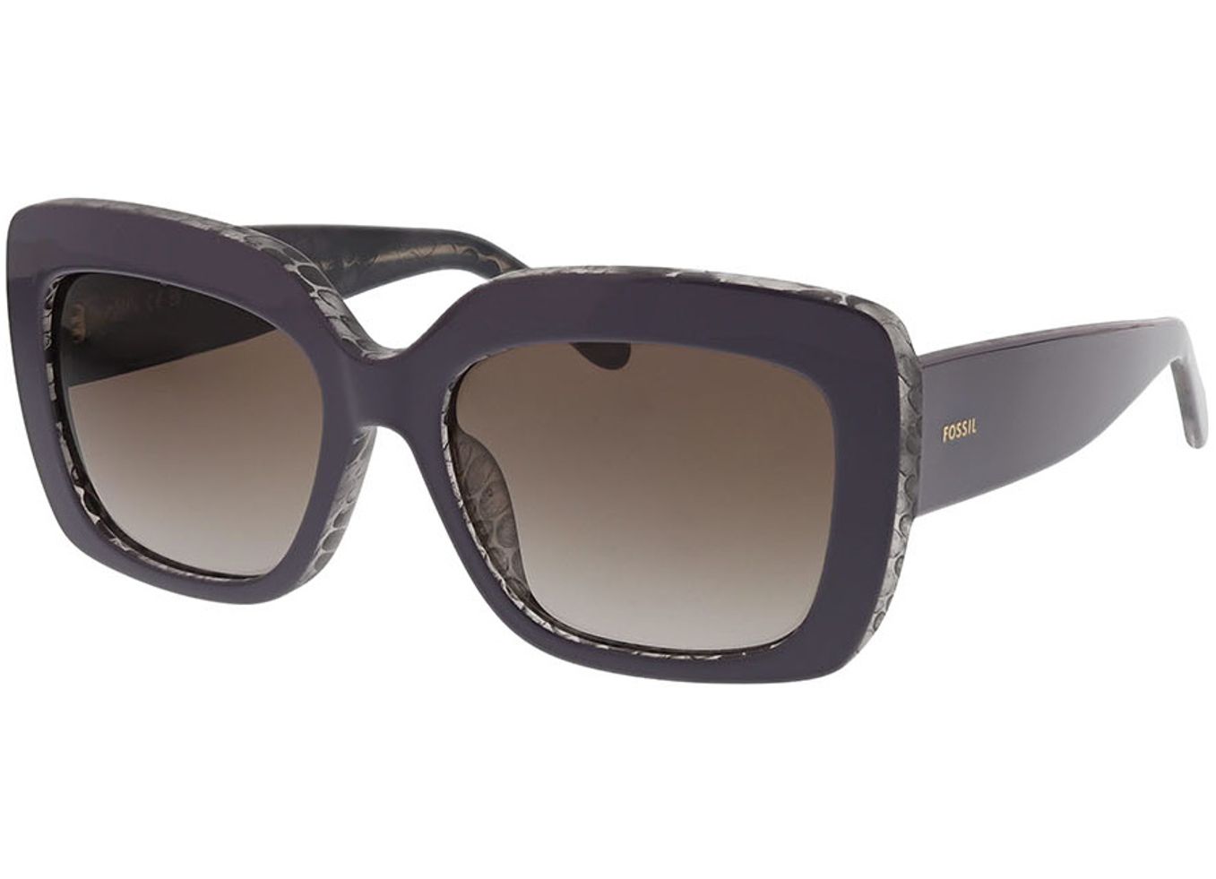 Fossil FOS 3158/S G3I 54-17 Sonnenbrille ohne Sehstärke, Damen, Vollrand, Rechteckig