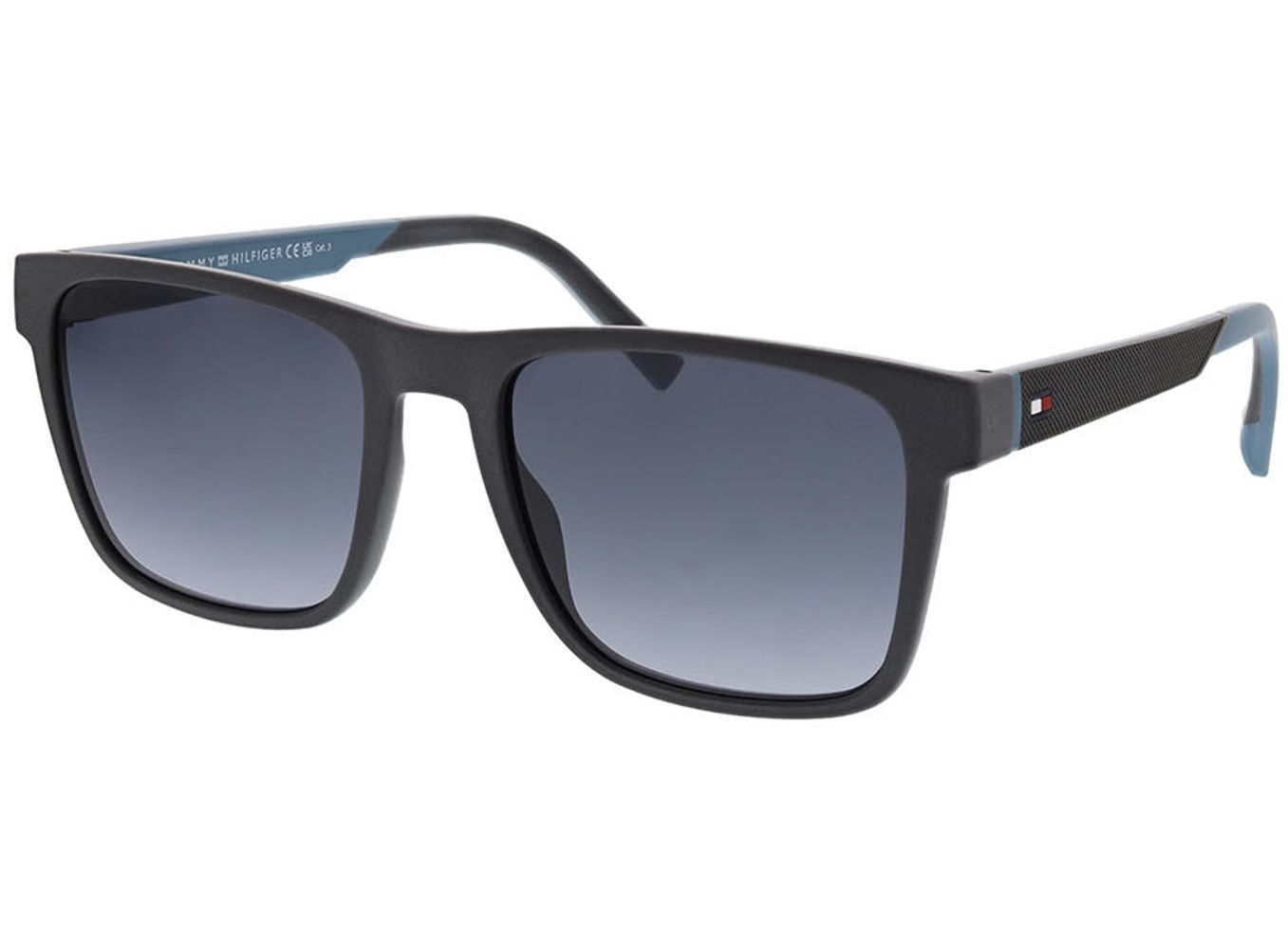 Tommy Hilfiger TH 2144/S P2M 55-19 Sonnenbrille mit Sehstärke erhältlich, Herren, Vollrand, Rechteckig