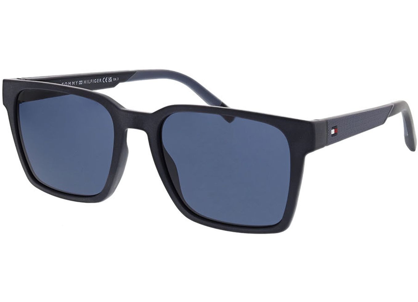 Tommy Hilfiger TH 2143/S PJP 55-19 Sonnenbrille mit Sehstärke erhältlich, Herren, Vollrand, Rechteckig