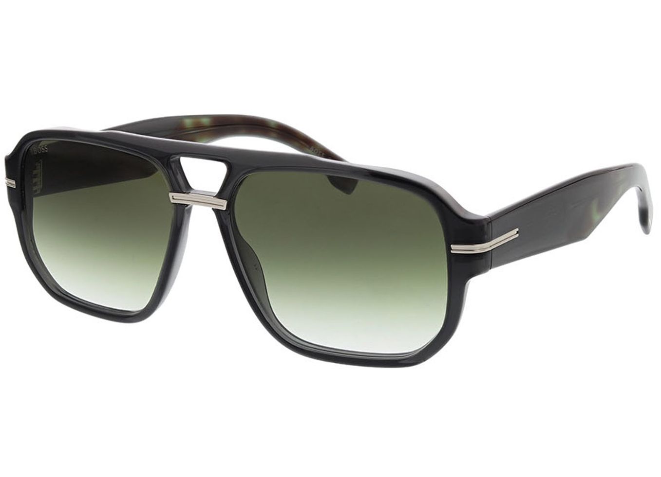 Boss BOSS 1718/S KB7 57-15 Sonnenbrille ohne Sehstärke, Herren, Vollrand, Rechteckig