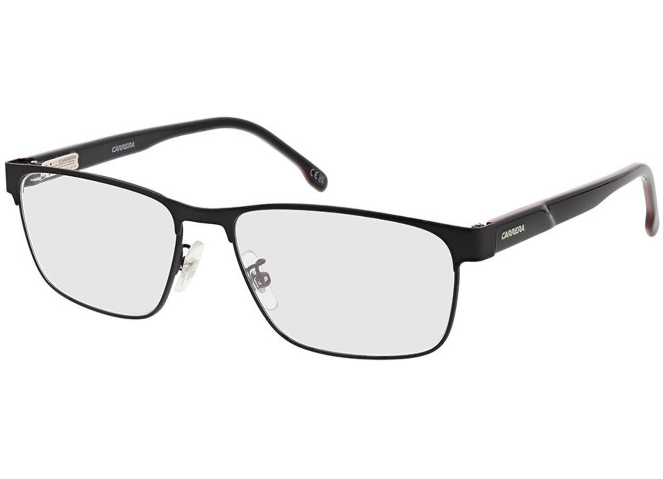 Carrera C FLEX 06/G 003 57-16 Brillengestell inkl. Gläser, Herren, Vollrand, Rechteckig