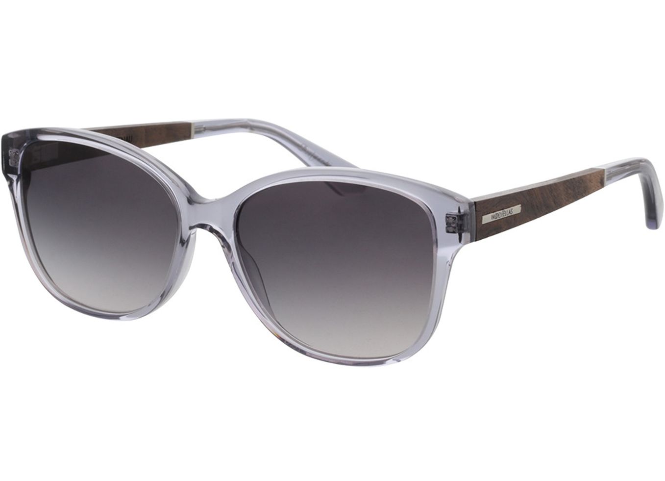 Woodfellas Sunglasses Rosenau curled/grey 54-15 Sonnenbrille mit Sehstärke erhältlich, Damen, Vollrand, Eckig