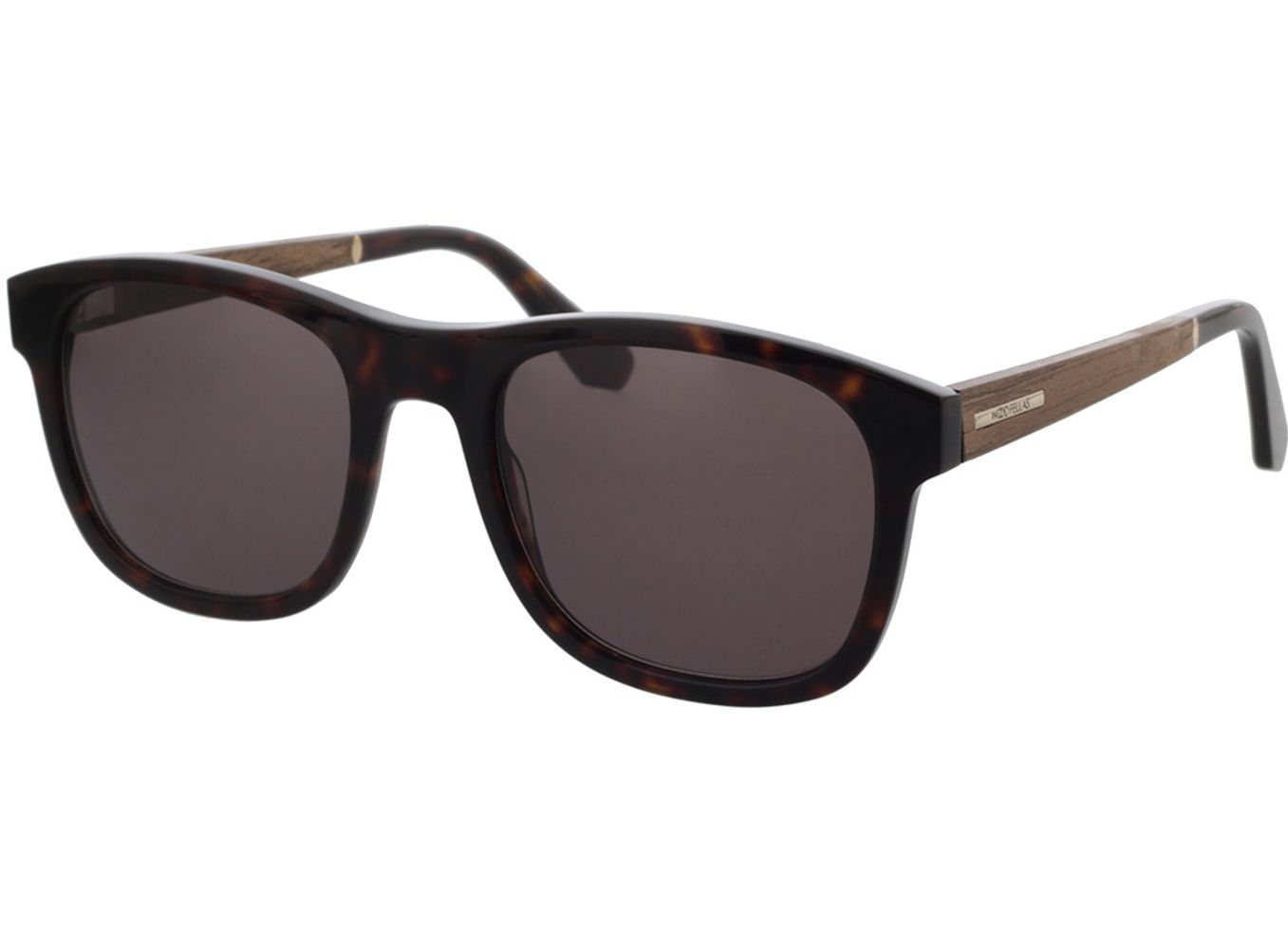 Woodfellas Sunglasses Mirror walnut/havana 55-21 Sonnenbrille mit Sehstärke erhältlich, Herren, Vollrand, Eckig