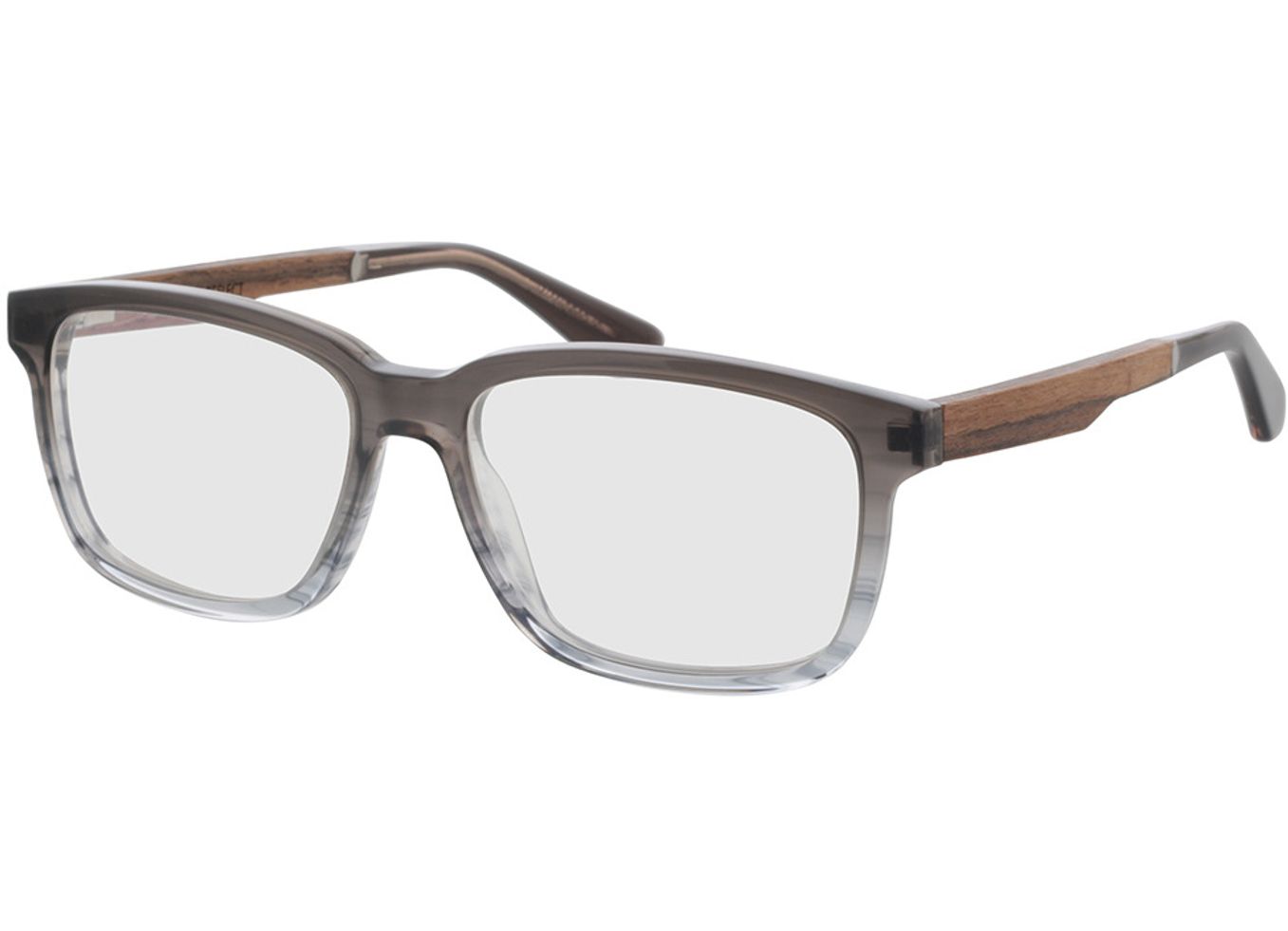 Woodfellas Optical Reflect macassar/black 53-16 Brillengestell inkl. Gläser, Herren, Vollrand, Eckig