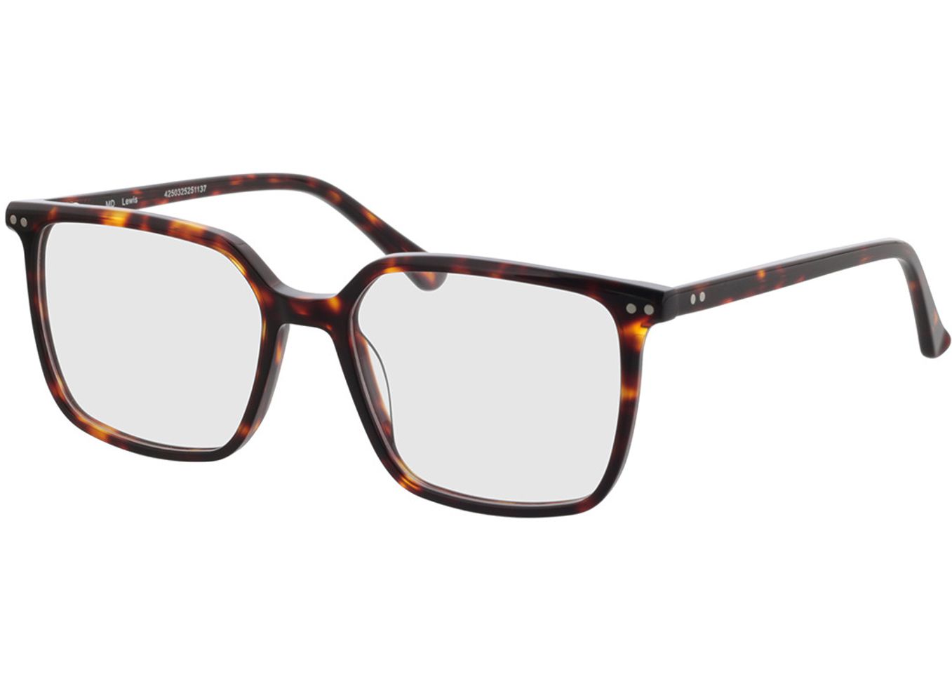 Lewis - havanna Blaulichtfilter-Brille, Vollrand, Eckig