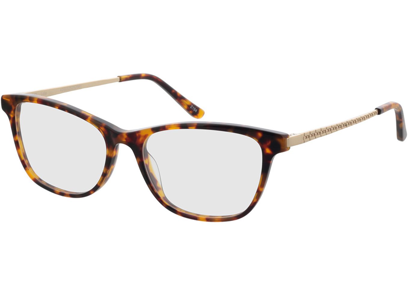 Lola - havanna/gold Blaulichtfilter-Brille, Vollrand, Rechteckig