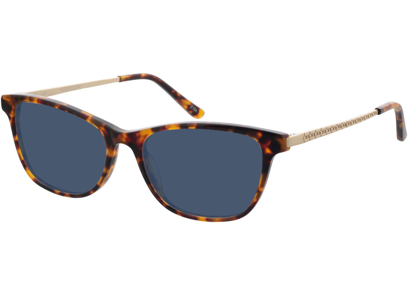 Lola - havanna/gold Sonnenbrille ohne Sehstärke, Vollrand, Rechteckig