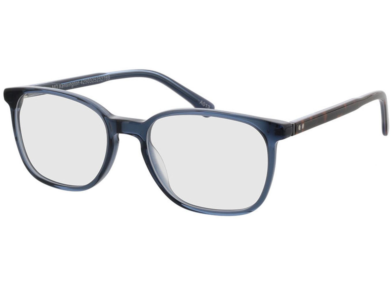 Kensington - blau Gleitsichtbrille, Vollrand, Rechteckig