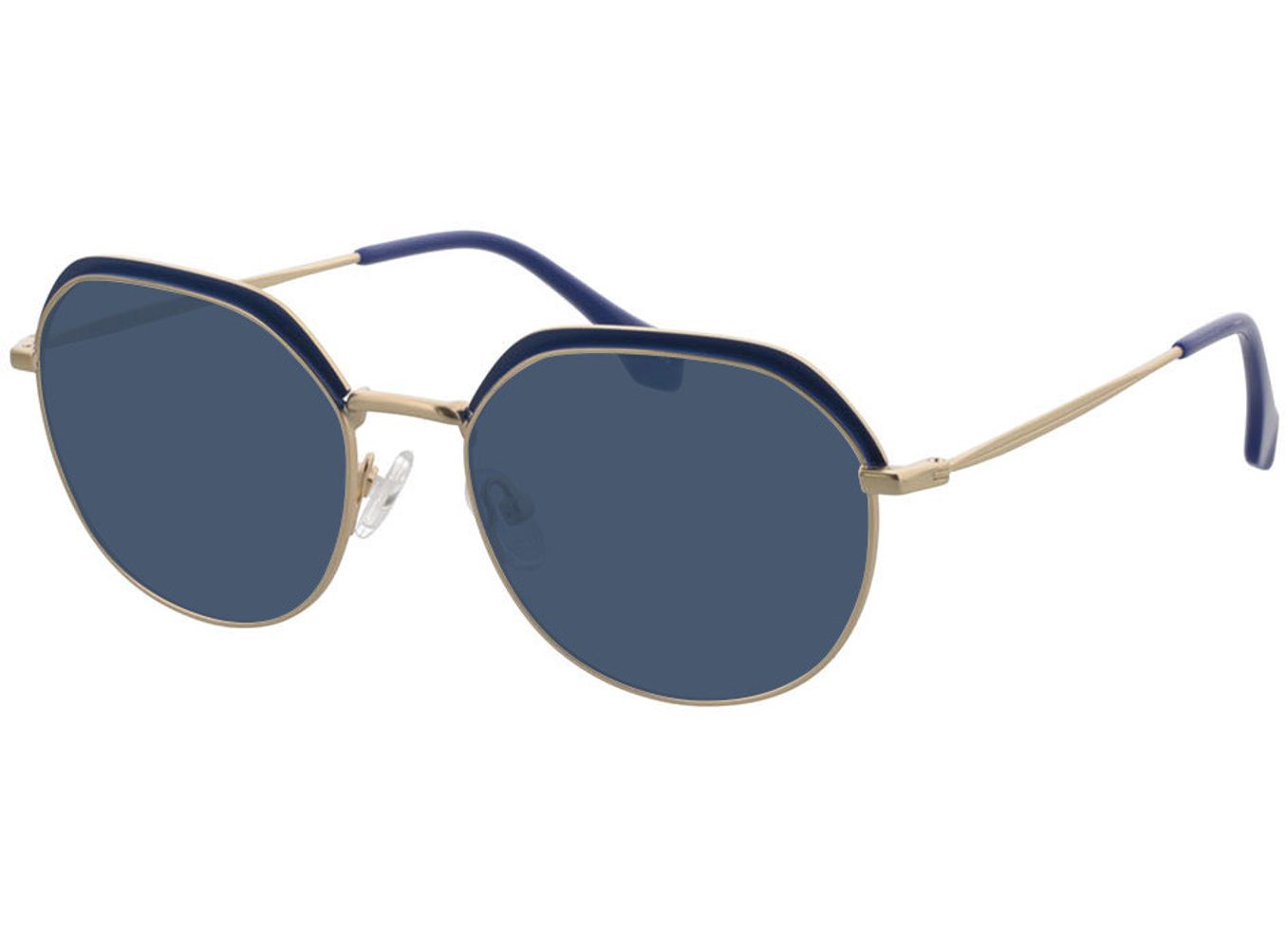 Ibiza - gold/blau Sonnenbrille mit Sehstärke, Vollrand, geometric